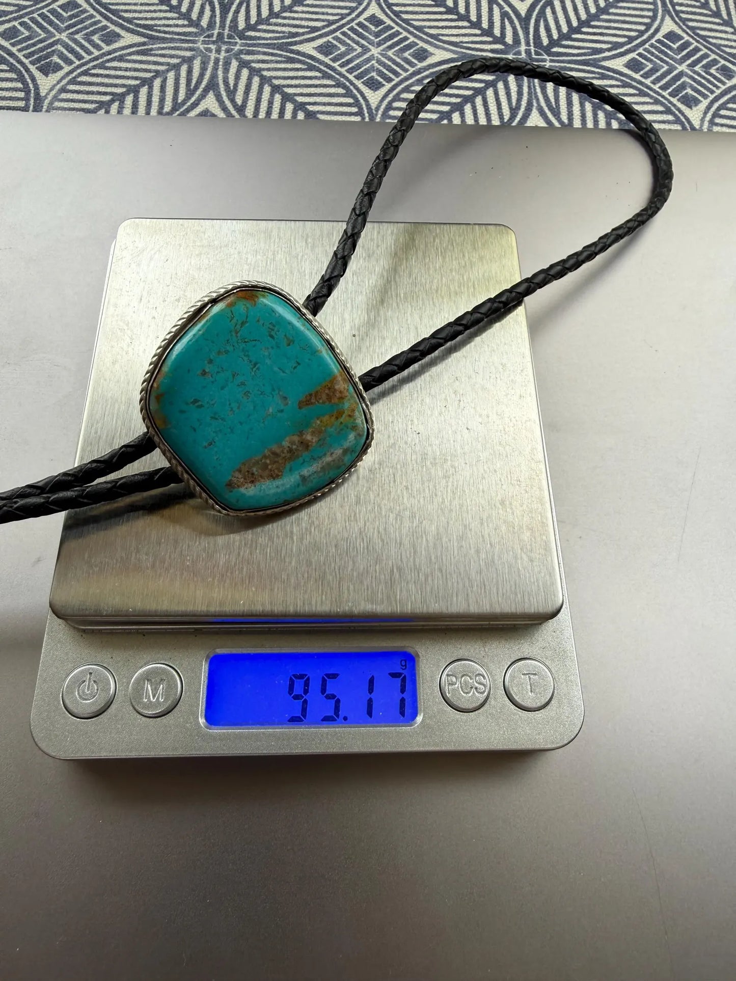 Exquisite Kingman turquoise bolo