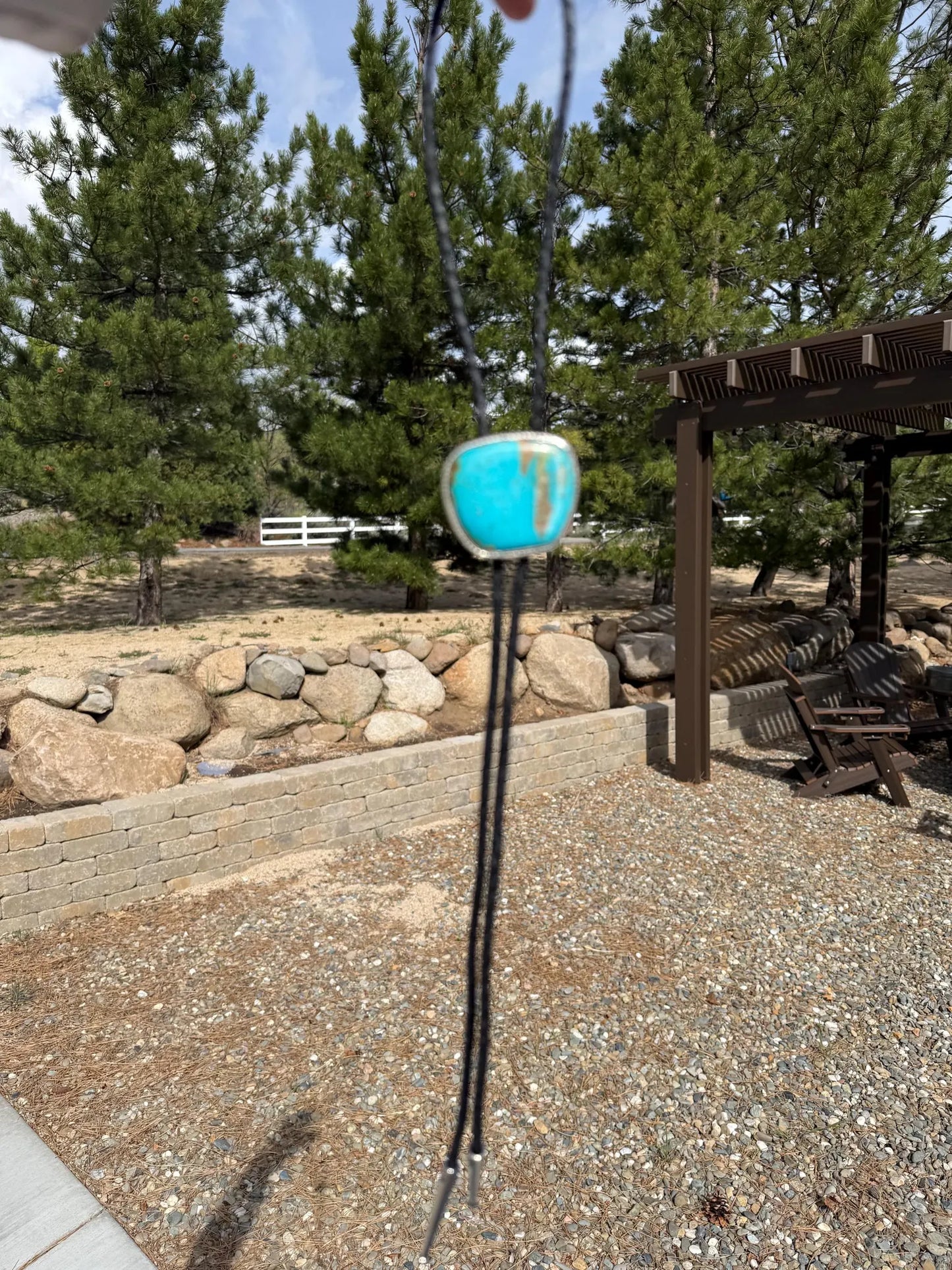 Exquisite Kingman turquoise bolo