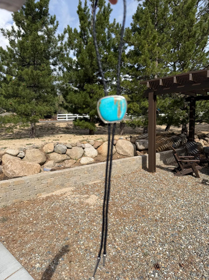 Exquisite Kingman turquoise bolo