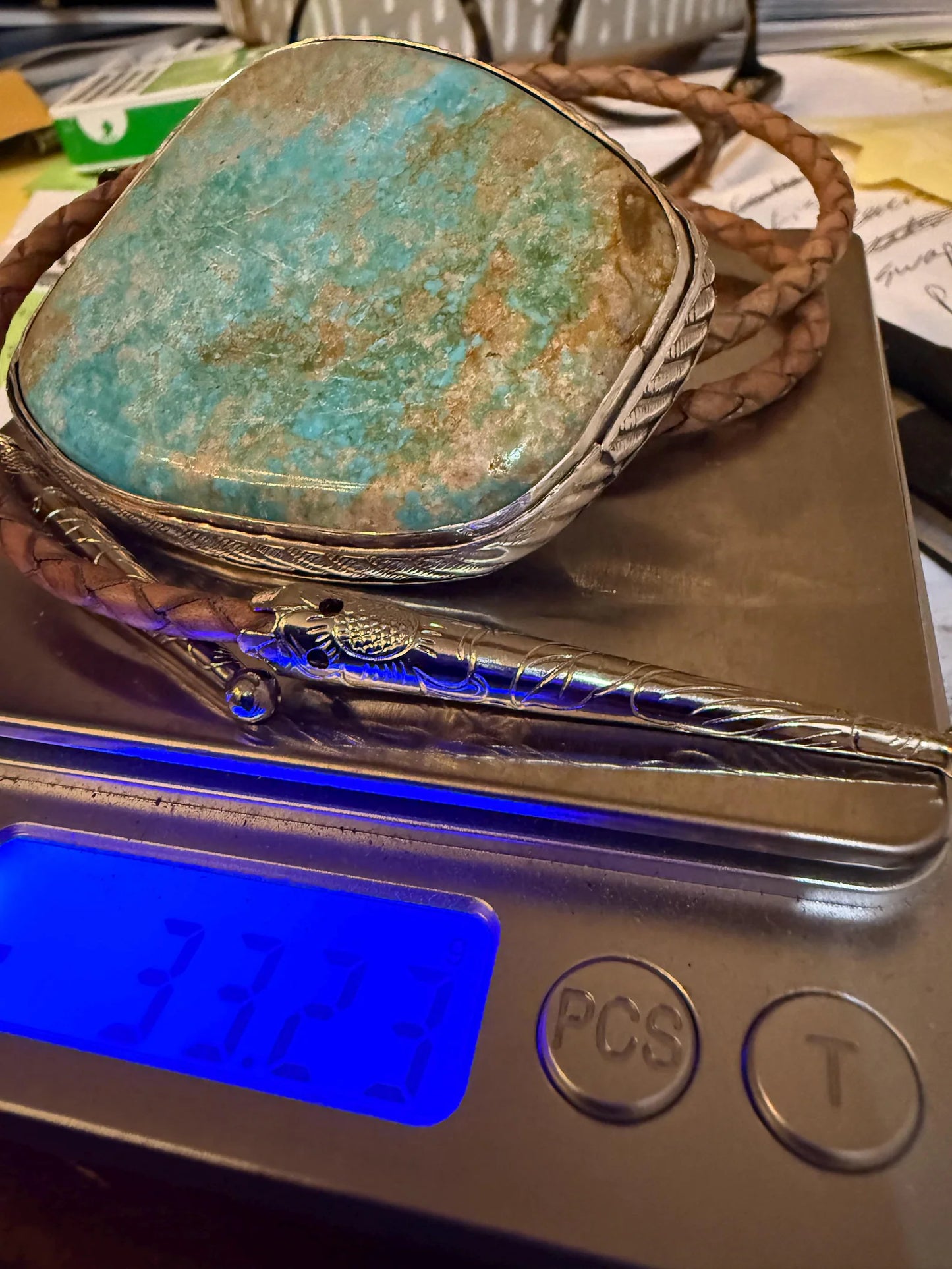 Kingman turquoise bolo