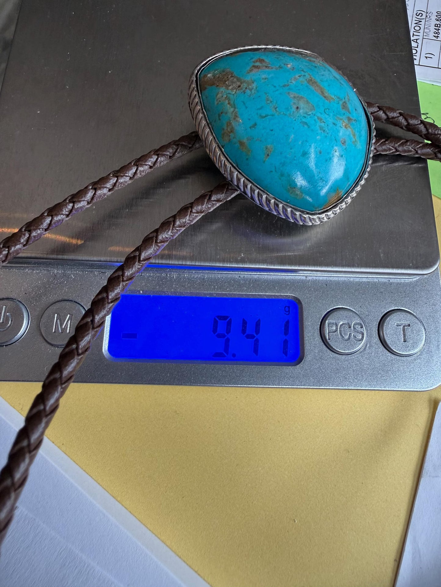 Exquisite Kingman turquoise bolo