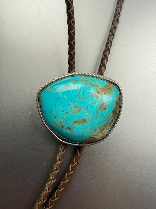Exquisite Kingman turquoise bolo