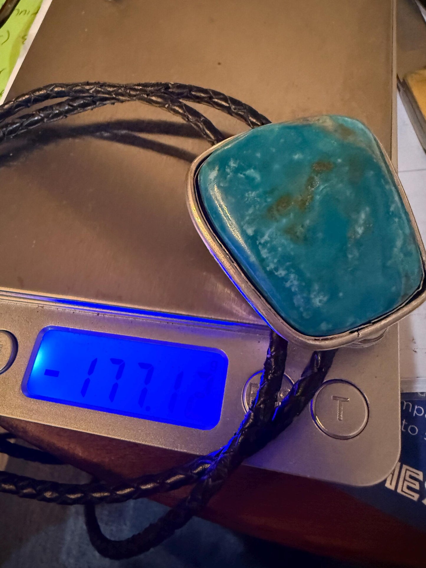 Exquisite high grade Kingman turquoise bolo